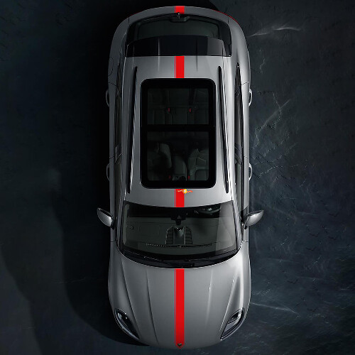 Thin Racing Stripe Hood Roof Boot Vinyl Decal Kit For Porsche Macan 1