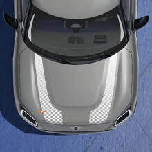 Twin Racing Side Bonnet Stripes Decal Sticker for Mini Cooper Countryman 2