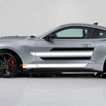 Smooth Sharp Stripes Threshold Doors Vinyl Decal Kit for Musclecar Shelby Super Snake_3