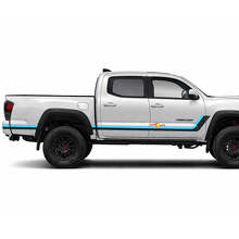 Heritage Style Twin Stripes Side Vinyl Decal For Tacoma 2015-2023_2