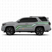 Techno Style Upward Lines Side Vinyl Stickers Decal For Toyota 4Runner 2