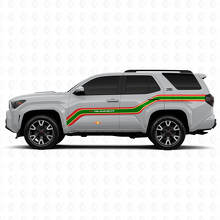 Techno Style Upward Lines Side Vinyl Stickers Decal For Toyota 4Runner 3