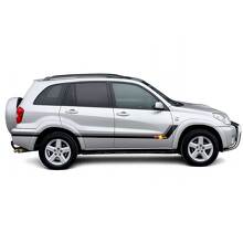Twin Stripes Door Side Vinyl Stickers Decal For Toyota RAV4 2000-2005 3
