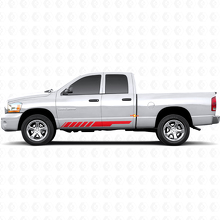 Checkered Stripes Rocker Panel Door Side Vinyl Sticker Decal Graphic for Dodge Ram 1500 2002-2008 3