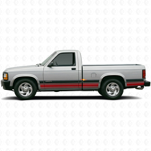 Straight Lines Rocker Panel Side Vinyl Sticker Decal for Dodge Dakota 1987-1996_3