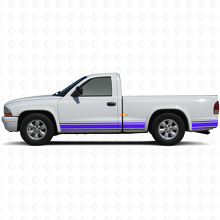 Straight Lines Rocker Panel Side Vinyl Sticker Decal for Dodge Dakota 1997-2004 2