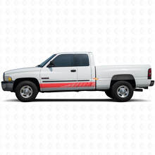 Perforated Stripes Rocker Panel Vinyl Sticker Decal Graphic for Dodge Ram 1500 1994-2001_3