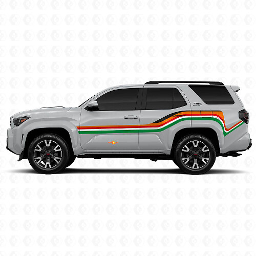 Vinyl Stickers Latéraux Lignes Tordues Autocollant Pour Toyota 4Runner