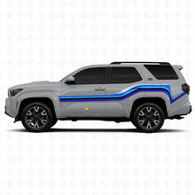 Vinyl Stickers Latéraux Lignes Tordues Autocollant Pour Toyota 4Runner 2