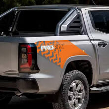 Tire Track Graphic Rear Side Fender Vinyl Sticker Decal for Nissan Navara PRO 4X 3