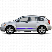Decorated Stripes Rocker Panel Vinyl Sticker Decal For Dodge Caliber 2007-2012_2
