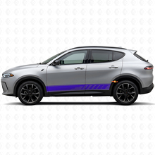 Perforated Stripes Rocker Panel Vinyl Sticker Decal for Dodge Hornet 2023+ 2