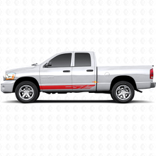 Decorated Stripes Rocker Panel Vinyl Sticker Decal For Dodge Ram 1500 2002–2008 3