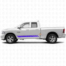 Topographic Style Stripes Doors Vinyl Sticker Decal for Dodge Ram 1500 2011-2018 2
