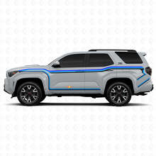 Continuous Curved Lines Entire Side Vinyl Sticker Decal For Toyota 4Runner 2