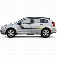 Twin Stripes Door Side Vinyl Decal for Dodge Caliber 2007-2012_2
