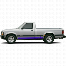 Mountains Wide Stripes Rocker Panel Vinyl Decal for Dodge Dakota 1987-1996_2