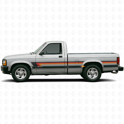 Triple Stripe Door Side Vinyl Decal for Dodge Dakota 1987-1996 1