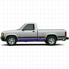 Mountains Style Stripes Rocker Panel Vinyl Decal for Dodge Dakota 1987-1996_2