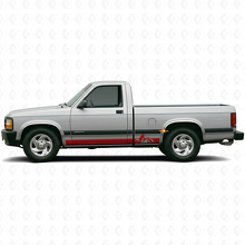 Mountains Style Stripes Rocker Panel Vinyl Decal for Dodge Dakota 1987-1996_3