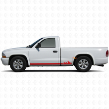 Mountains Thin Stripes Rocker Panel Vinyl Decal for Dodge Dakota 1997-2004_3
