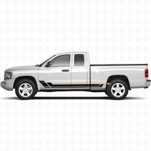 Twin Stripes Rocker Panel Vinyl Decal Kit for Dodge Dakota 2005-2011_2
