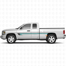 Triple Stripe Door Side Vinyl Decal for Dodge Dakota 2005-2011_2