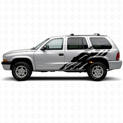 Mud Splash Graphic Door Side Vinyl Decal for Dodge Durango 1998-2003