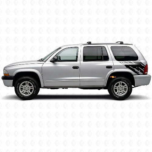 Mud Splash Graphic Rear Side Vinyl Decal for Dodge Durango 1998-2003