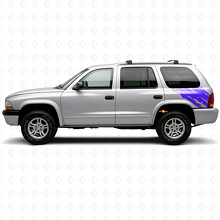 Mud Splash Graphic Rear Side Vinyl Decal for Dodge Durango 1998-2003_2