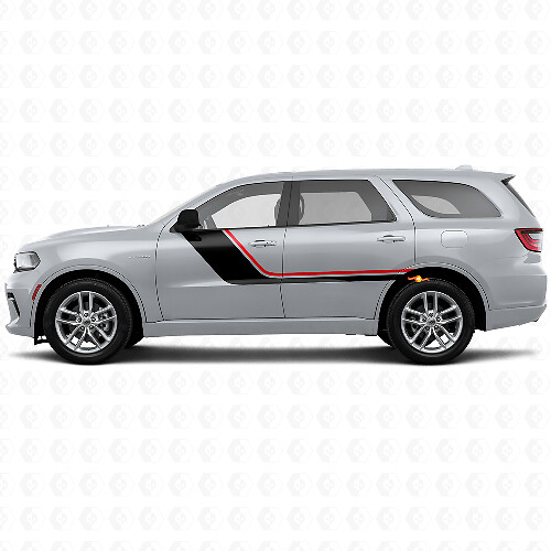 Twin Stripes Door Side Vinyl Decal for Dodge Durango 2011+