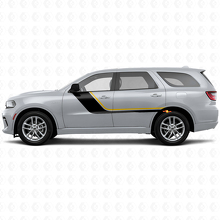 Twin Stripes Door Side Vinyl Decal for Dodge Durango 2011+_2
