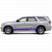 Mountains Style Stripes Rocker Panel Vinyl Decal for Dodge Durango 2011+_2