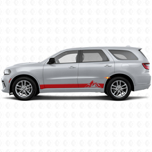 Mountains Style Stripes Rocker Panel Vinyl Decal for Dodge Durango 2011+_3