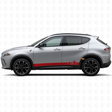 Mountains Wide Stripes Rocker Panel Vinyl Decal for Dodge Hornet 2023+ 3