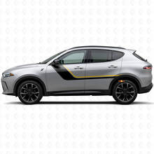 Twin Stripes Door Side Vinyl Decal for Dodge Hornet 2023+_2