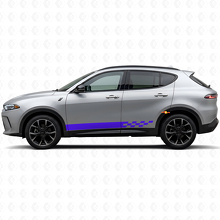 Checkered Stripes Rocker Panel Vinyl Decal for Dodge Hornet 2023+_2