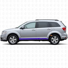 Intertwined Curved Stripes Rocker Panel Door Vinyl Decal for Dodge Journey 2009-2020_2