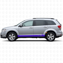 Mountains Wide Stripes Rocker Panel Vinyl Decal for Dodge Journey 2009-2020_2