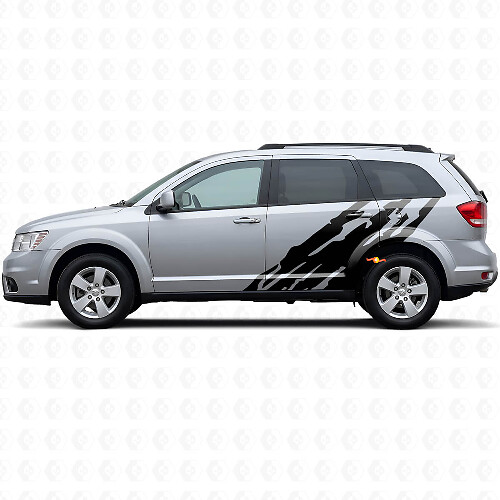 Mud Splash Graphic Door Side Vinyl Decal for Dodge Journey 2009-2020