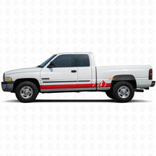 Mountains Wide Stripes Rocker Panel Vinyl Decal for Dodge Ram 1500 1994-2001_3