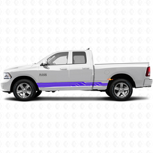 Vinyle Autocollant Bas de Caisse à Bandes Courbes Entrelacées pour Dodge Ram 1500 2011-2018 2