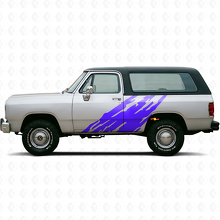 Mud Splash Graphic Side Vinyl Decal for Dodge Ramcharger 1974-1993 2