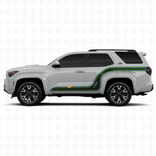 Curved Racing Lines Side Vinyl Stickers Decal For Toyota 4Runner_2