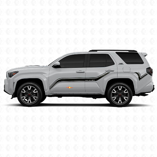 Curved Side Stripes Vinyl Stickers Decal For Toyota 4Runner