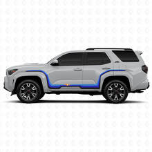 Triple Racing Stripes Side Vinyl Decal Kit For Toyota 4Runner_2
