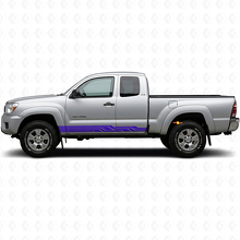 Intertwined Curved Stripes Rocker Panel Vinyl Decal for Toyota Tacoma 2004-2015 2