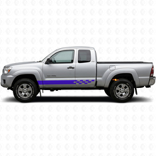 Checkered Stripes Rocker Panel Vinyl Decal for Toyota Tacoma 2004-2015_2