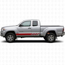 Checkered Stripes Rocker Panel Vinyl Decal for Toyota Tacoma 2004-2015_3
