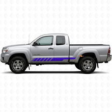Checkered Stripes Rocker Panel Vinyl Decal Kit for Toyota Tacoma 2004-2015_2